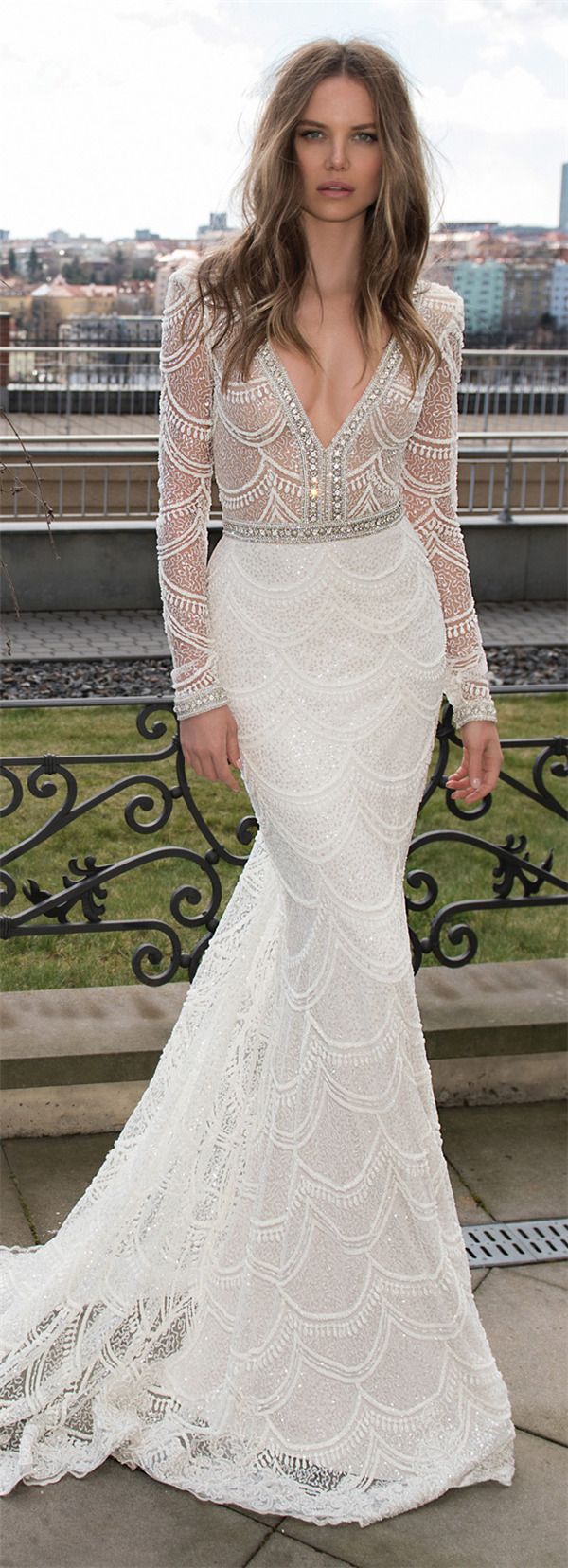 10 Pearl Embellished Wedding Gowns To Die For 3534