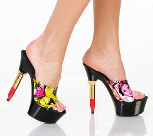 Lipstick shaped heels
