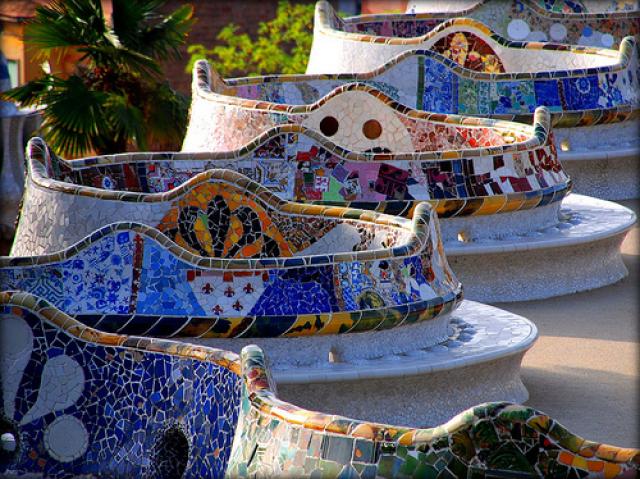 Guell Park in Barcelona, a must see sight in the city