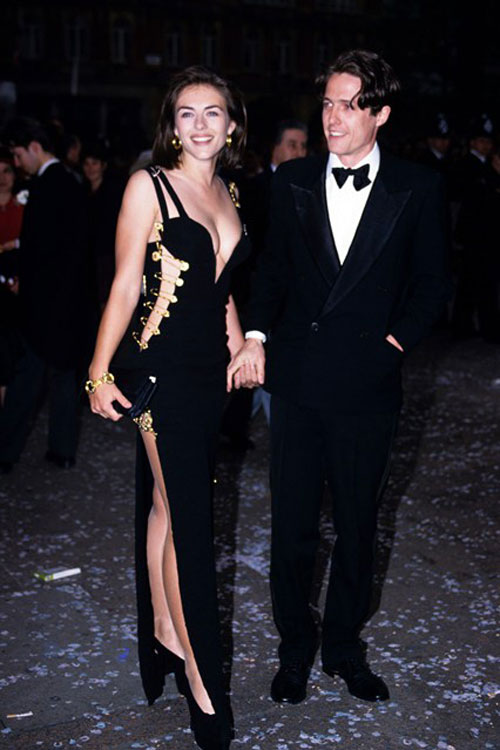 Elizabeth Hurley Four Weddings and a Funeral Versace pin dress