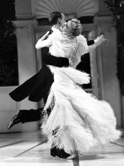 Ginger Rogers Top Hat ostrich feather dress