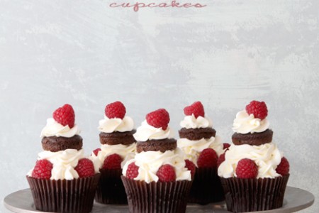 Lemon raspberry chocolate cupcakes