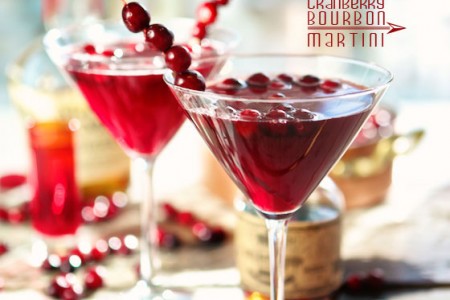 Cranberry Bourbon Martini