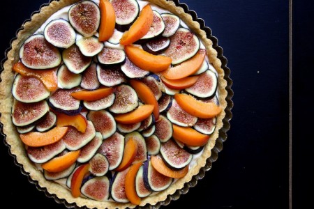Fig apricot mascarpone tart