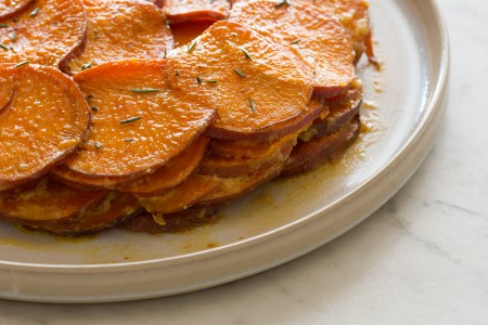 Sweet potato rosemary gratin