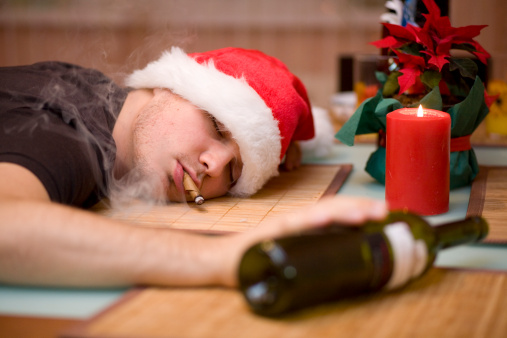 falling asleep during Christmas