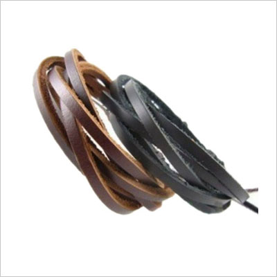 2-pack Leather Black & Brown Bracelets