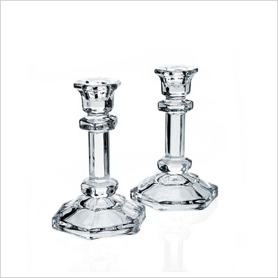 Godinger Silver Classical Crystal Candlestick Pair