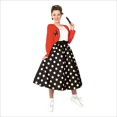 50's Polka Dot Sock Hop Girl Costume