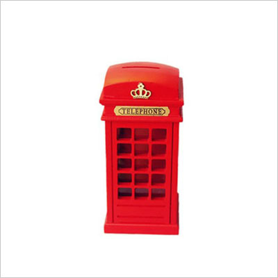 Britain telephone booth coin banks