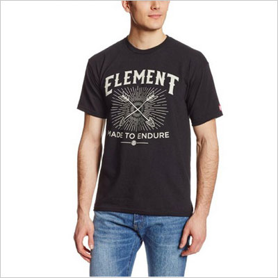 Element Men's Archer Short Sleeve T-Shirt, Black, Large