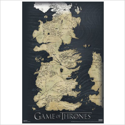 Game of Thrones Map Wall Poster