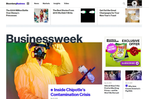 Bloomberg BusinessWeek Business Website