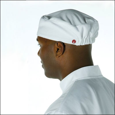 Chef Works DFAO-WHT Total Cool Vent Skull Cap Beanie, White