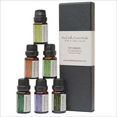 Red Silk Essentials aromatherapy oil gift set