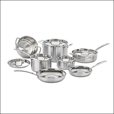 Cuisinart MCP-12N MultiClad Pro Stainless Steel 12-Piece Cookware Set