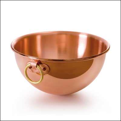 Mauviel M'Passion Copper 12-Inch Egg White Bowl with Ring