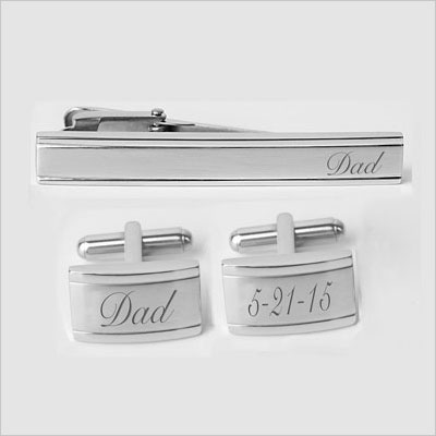 Personalized Stainless Steel Rectangle Cufflinks