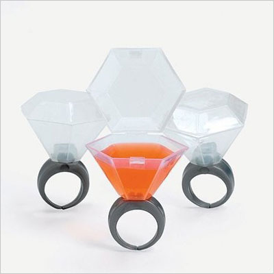 Plastic Wedding Ring Shot Glass
