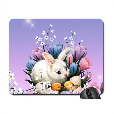 Snuggle Bunny Easter Mouse Pad