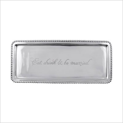 Eat, drink & be married Tray