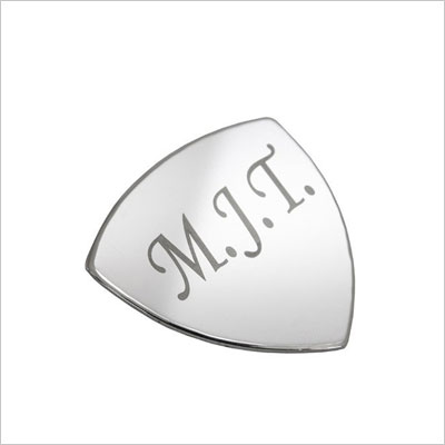 Personalized Engraved Silver Plated Guitar Pick
