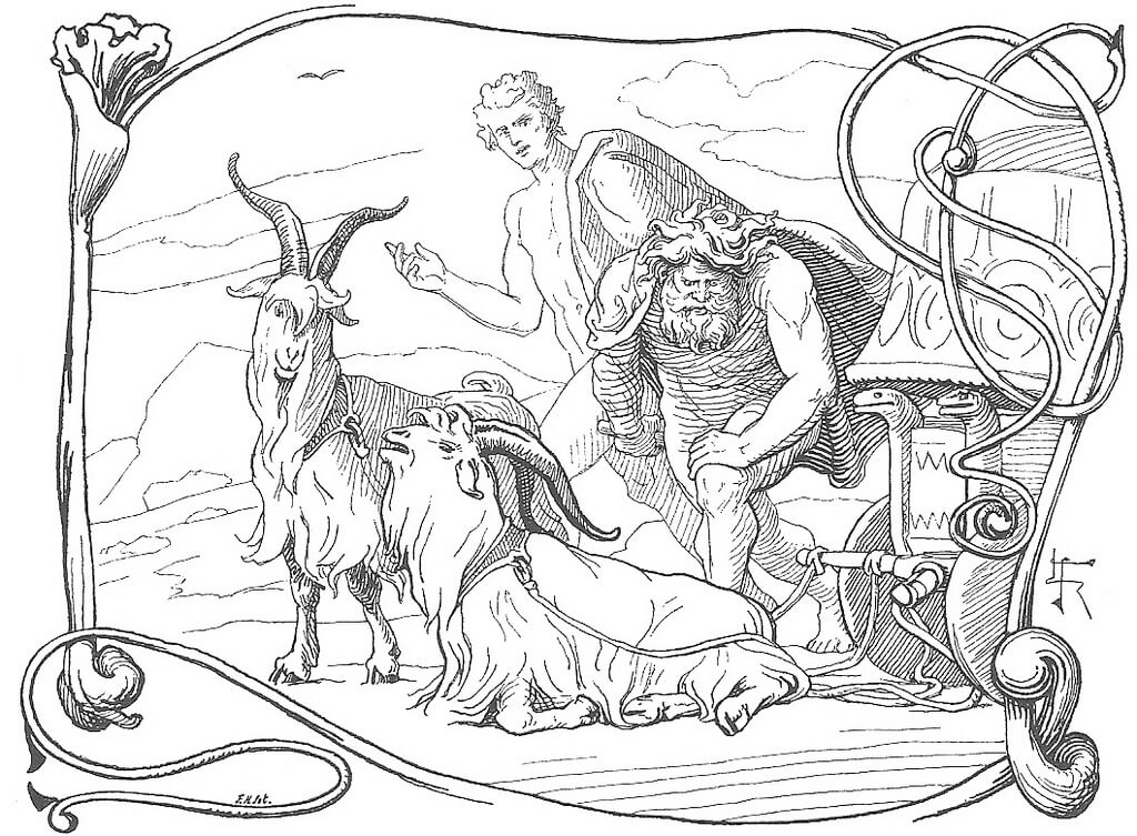 Tanngrisnir and Tanngnjóstr mythical creatures list