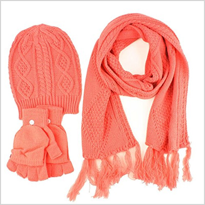 sk hatshop knitted winter set
