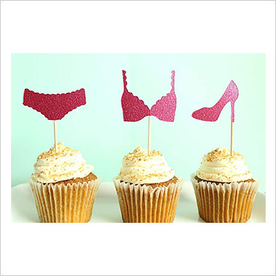 Amazing Bachelorette Gift Ideas for an Unforgettable Night Glamfetti Set of 24 Bachelorette Party Cupcake Toppers